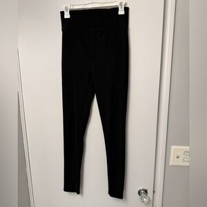 Zara Black Ribbed Leggings